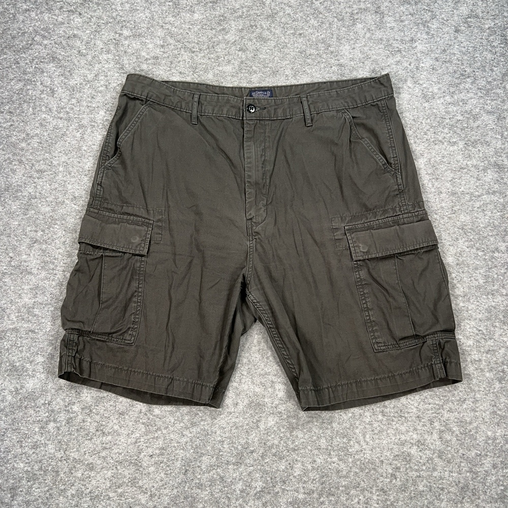 Levis Shorts Mens 40 Gray Green Cargo Ripstop Relaxed Stretch Pockets 9in